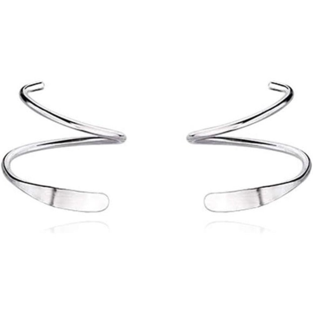 925 SterlingSilver Minimalist Crawler Earrings Wrap Cuff Earrings For Women Teen